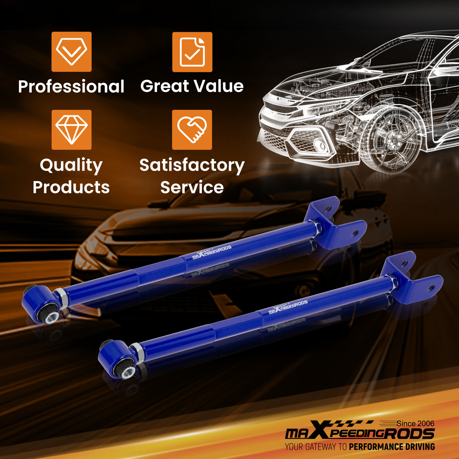 WHY CHOOSE OUR ADJUSTABLE CONTROL ARM?