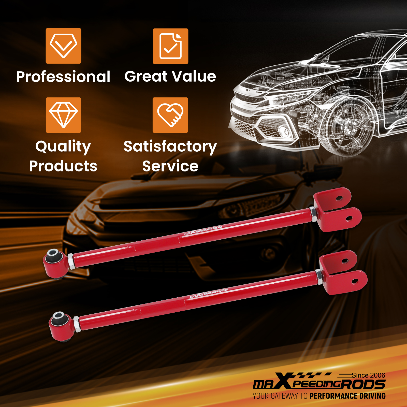 WHY CHOOSE OUR ADJUSTABLE CONTROL ARM?