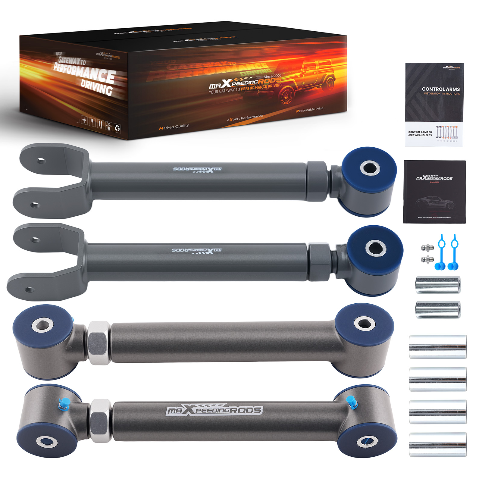 Front & Rear Upper Adjustable Control Arms