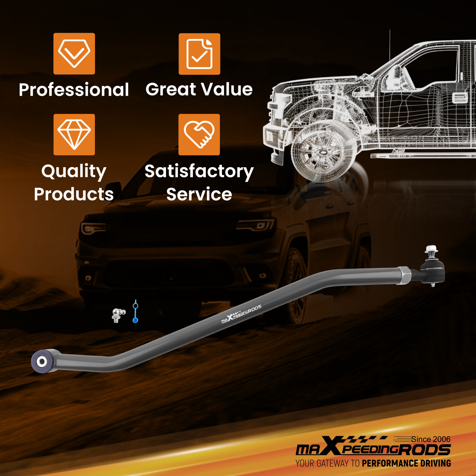 WHY CHOOSE OUR ADJUSTABLE TRACK BAR?