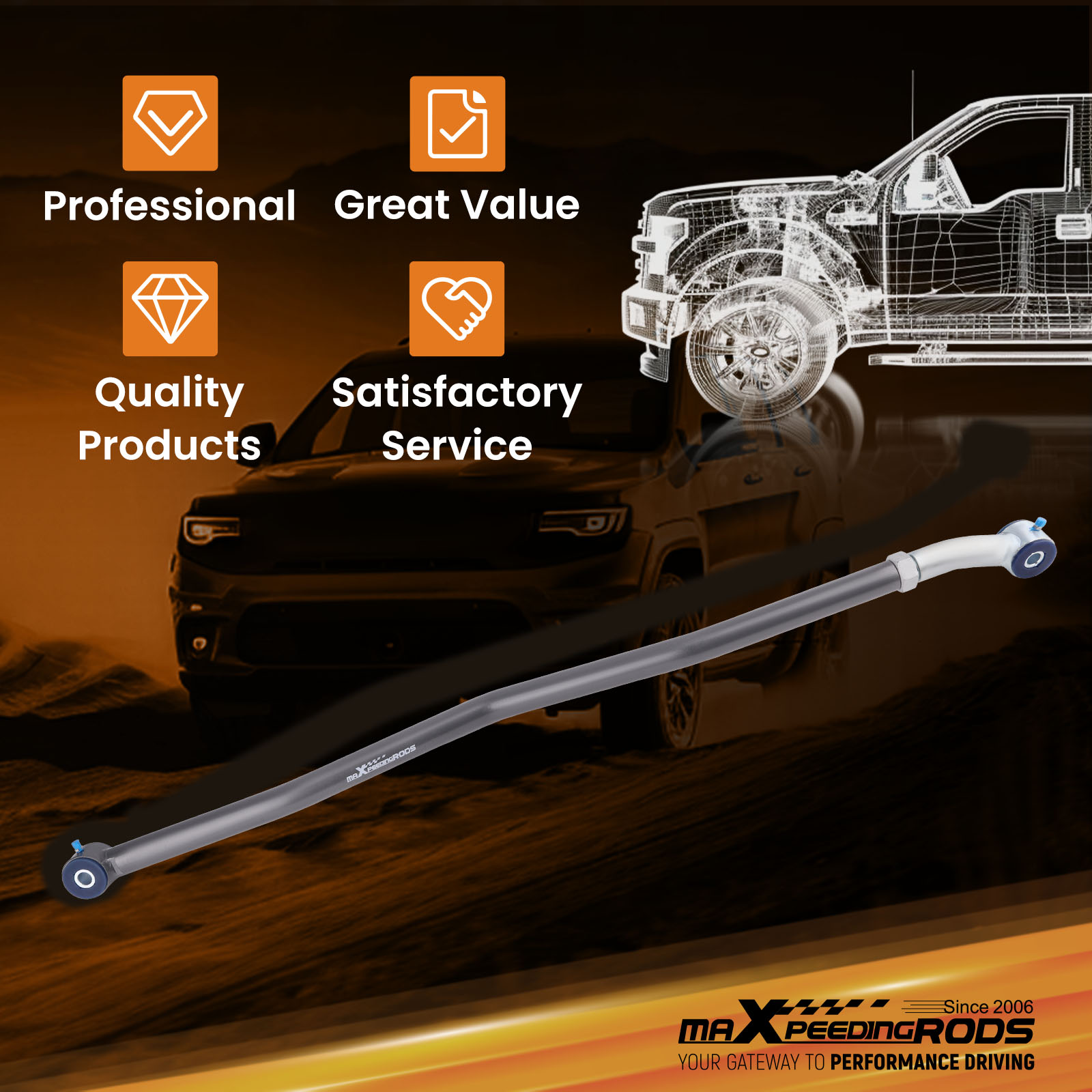 WHY CHOOSE OUR ADJUSTABLE TRACK BAR?