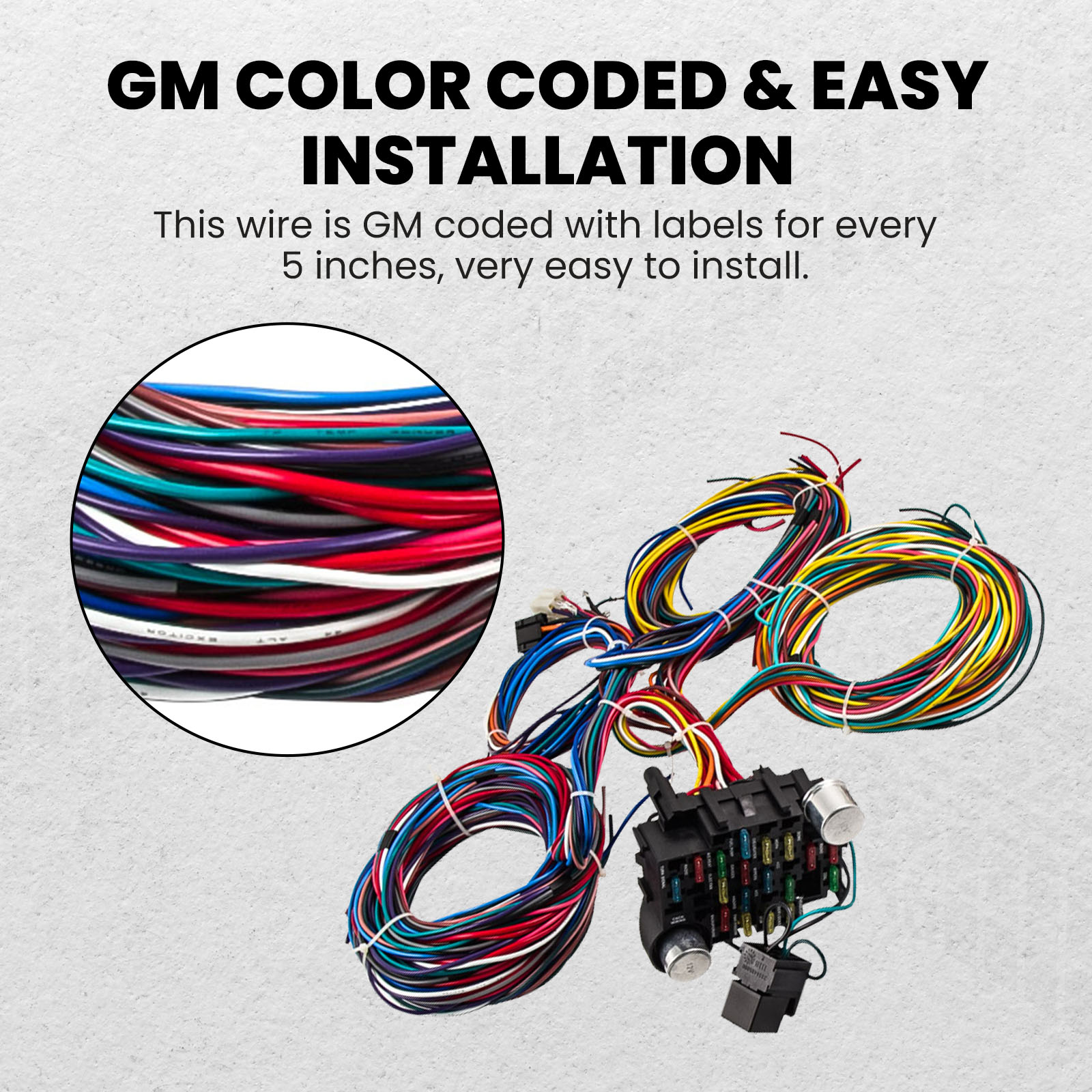 21 Circuit 17 Fuses Wiring Wire Harness