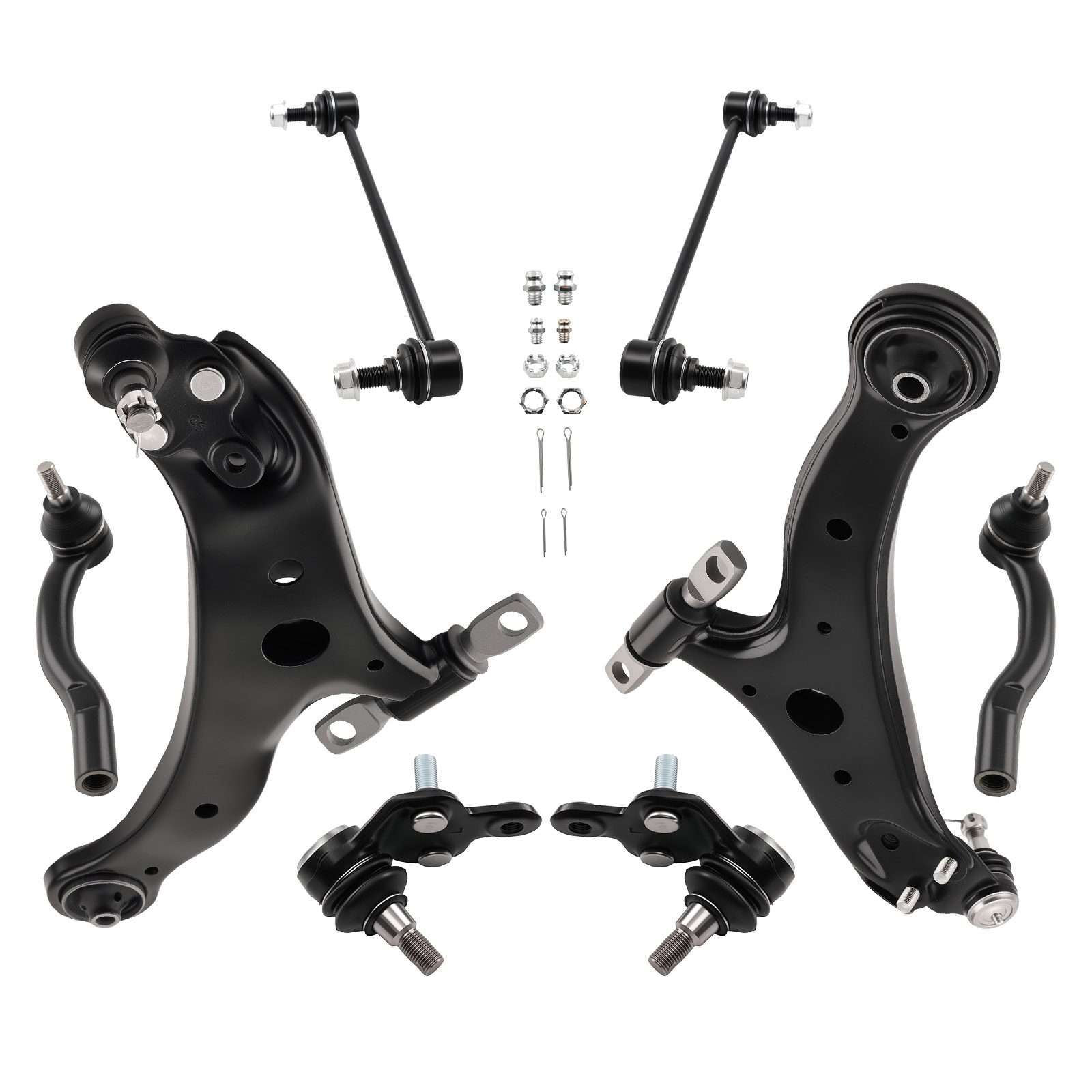 8 Pcs Front Lower Control Arm