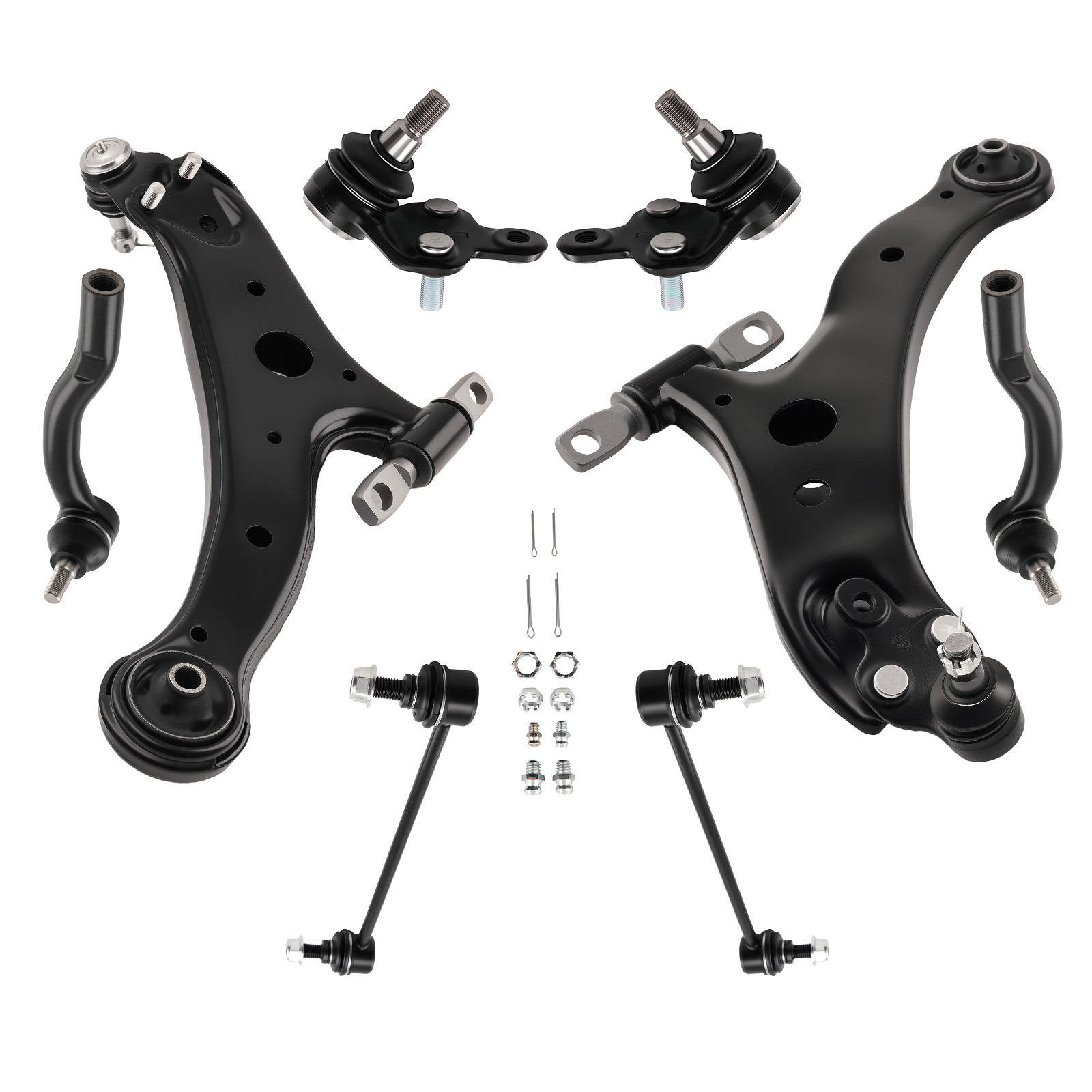 8 Pcs Front Lower Control Arm