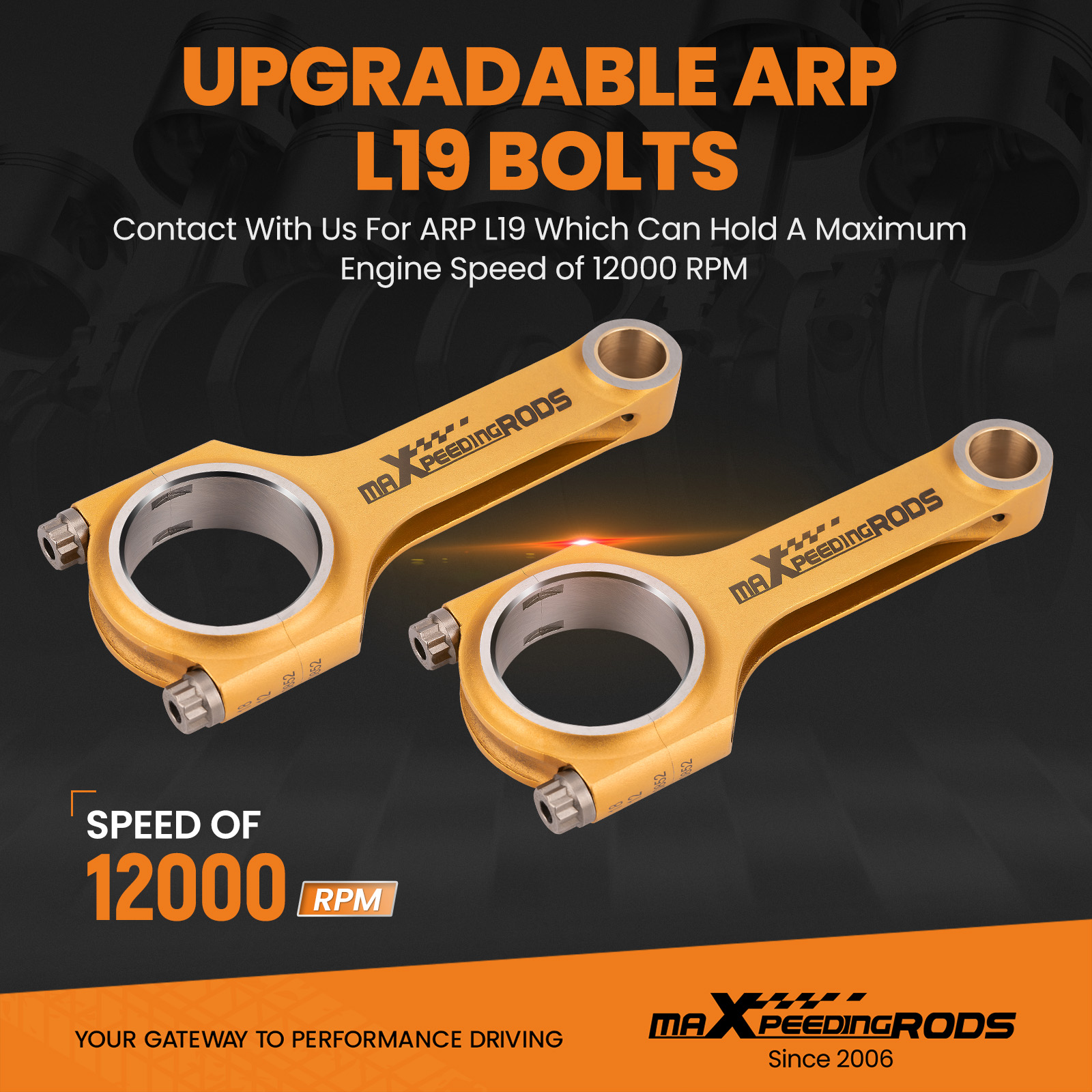 Upgradable ARP L19 Bolts