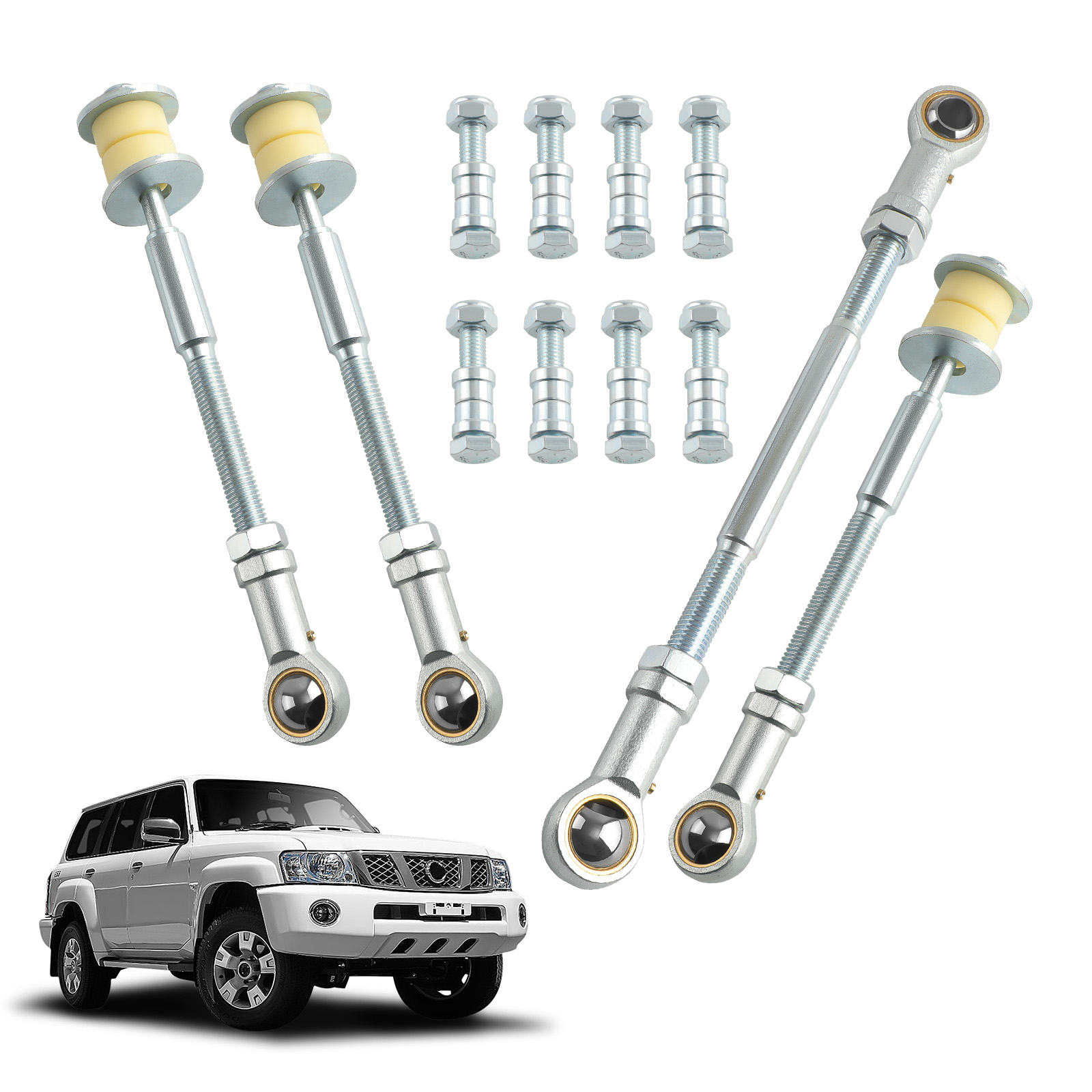 Front + Rear Extended Sway Bar Link