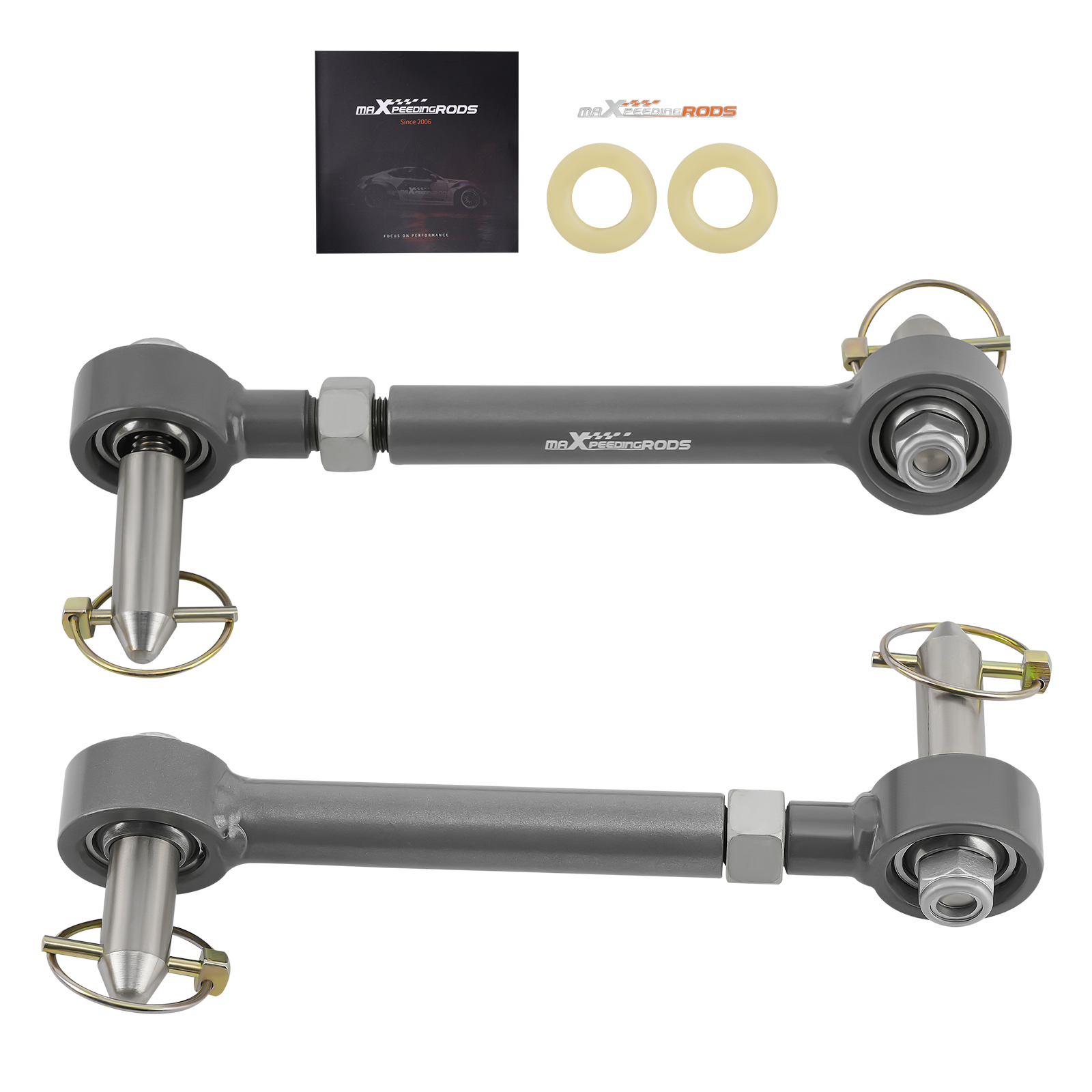 Front Sway Bar Links Disconnect For 2.5-6 Lift 2007-2018 Jeep Wrangler JK JL
