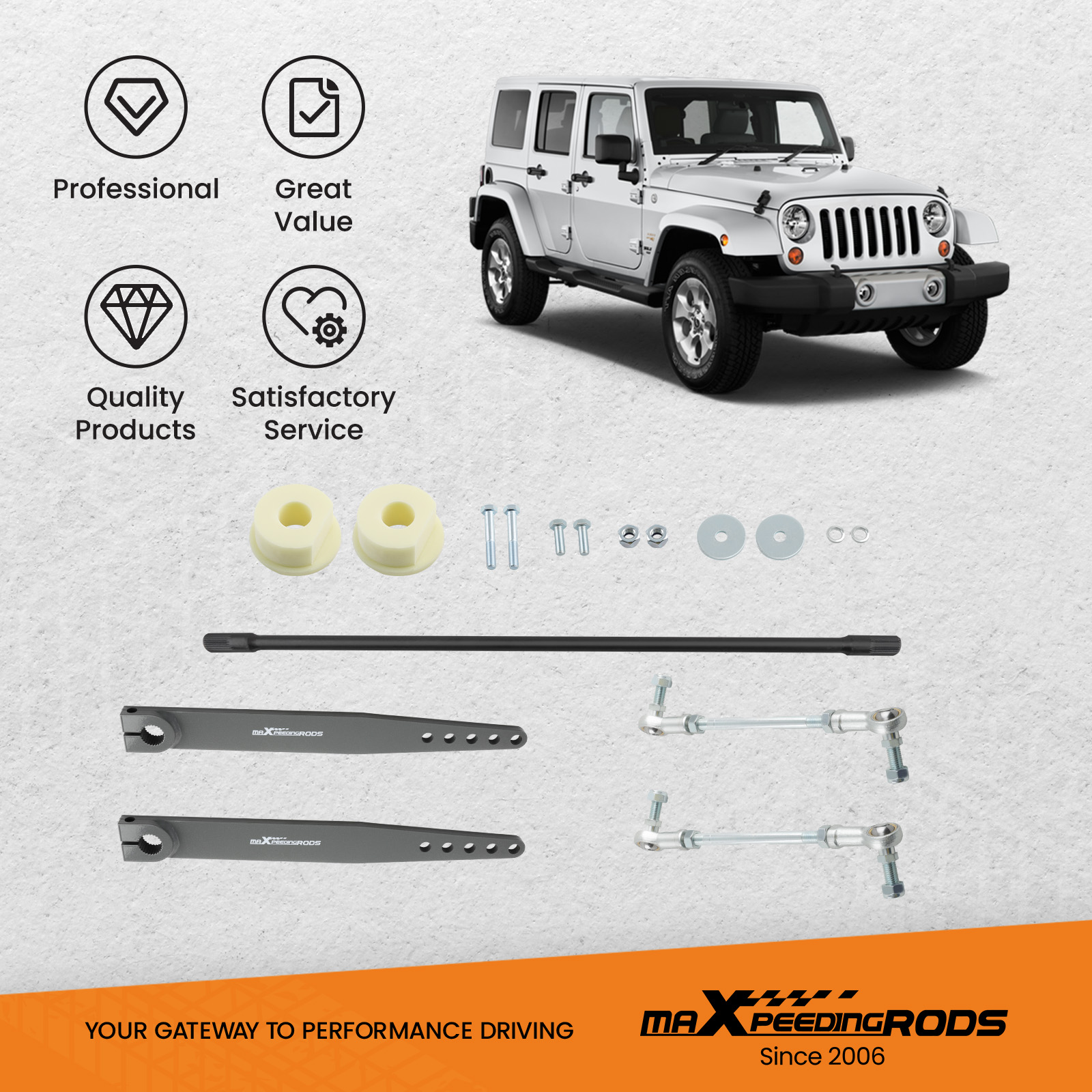 WHY CHOOSE OUR ADJUSTABLE SWAY BAR?