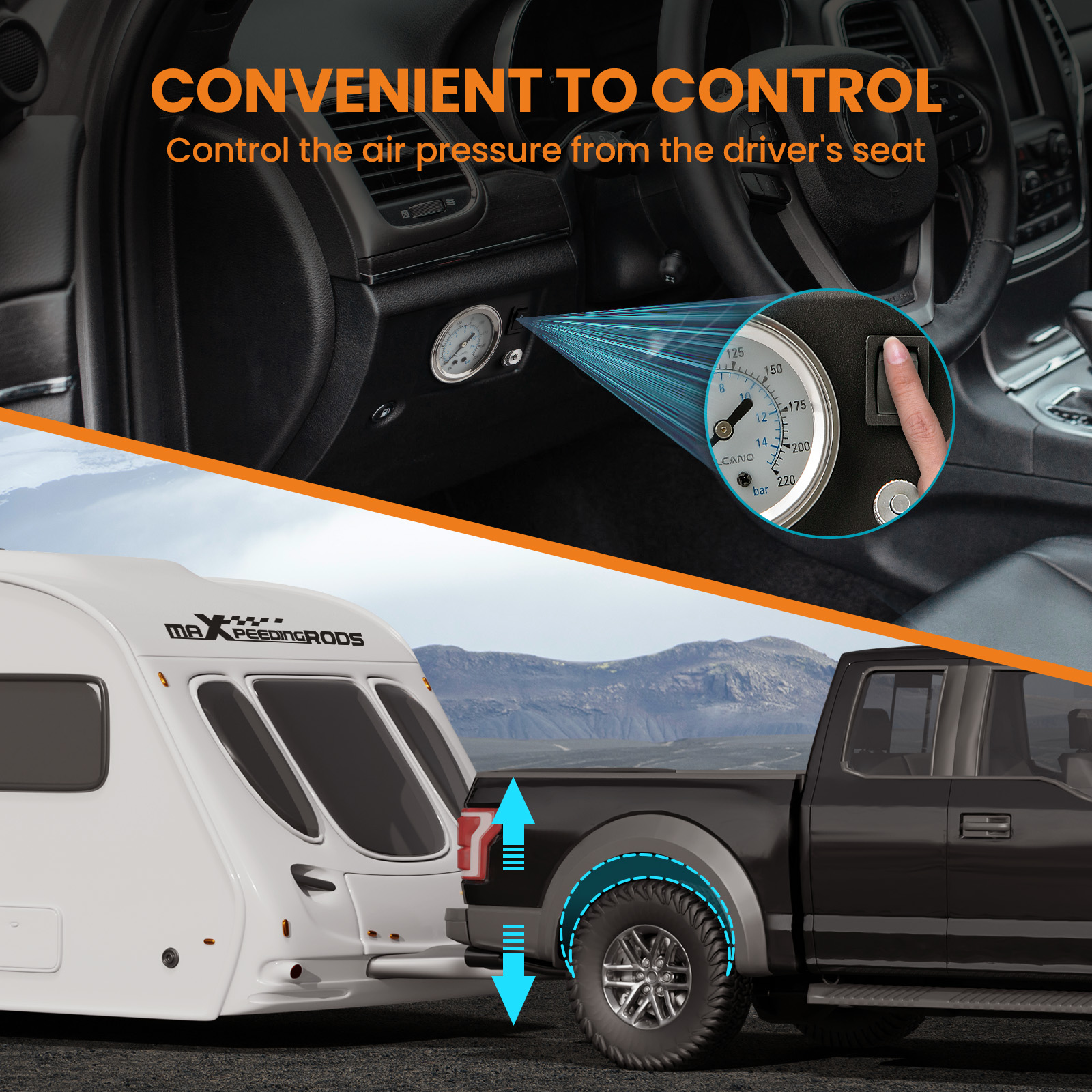 MaXpeedingrods Air Spring Controller Kit