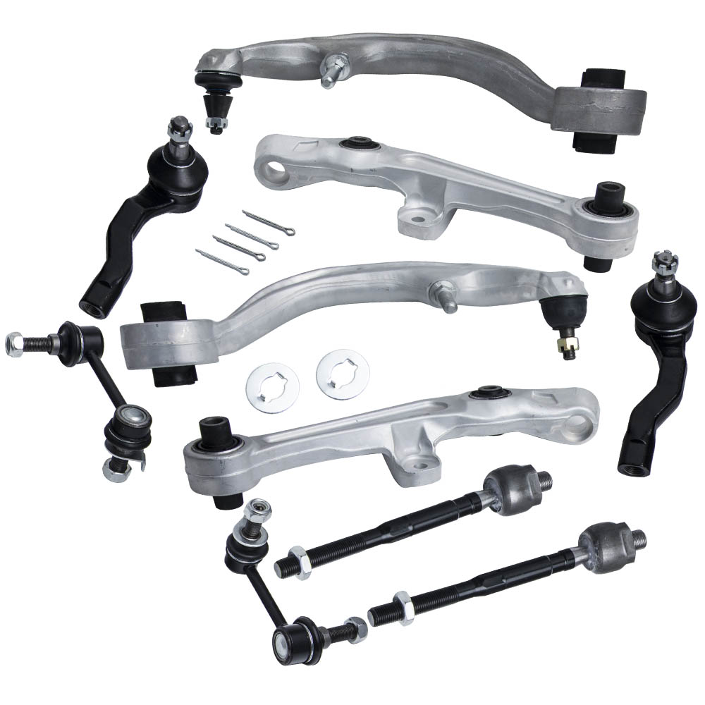 maXpeedingrods 10 Pcs ชุดด้านหน้าแขนควบคุมสำหรับ Nissan G35 350Z 2003 ...