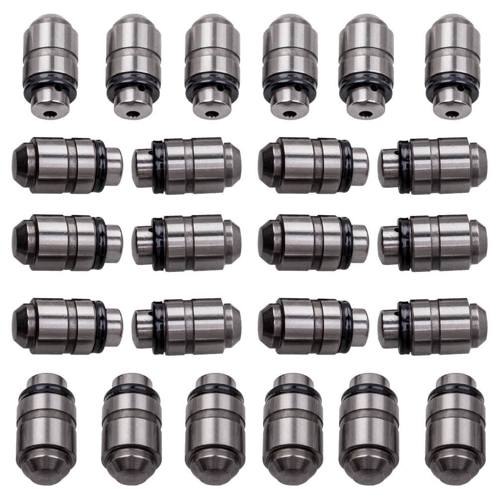 maXpeedingrods อดีไอเสียวาล์วตัวยกไฮดรอลิกสำหรับมิตซูบิชิแลนเซอร์ 24 ชิ้น 3000GT Montero Sport Eclipse พอดีกับฮุนไดโซนาต้า V6 L4 6G72 6G74 6G75 ตัวปรับ Lash (SKU# HRL-HT6000-24)