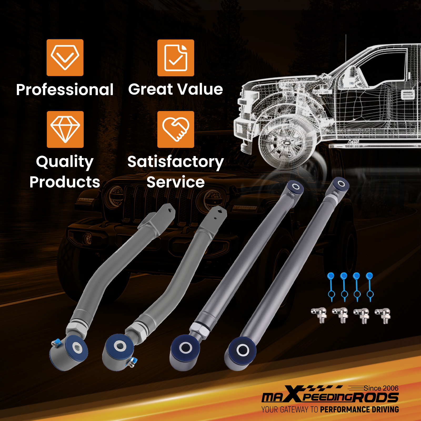 WHY CHOOSE OUR ADJUSTABLE CONTROL ARM?