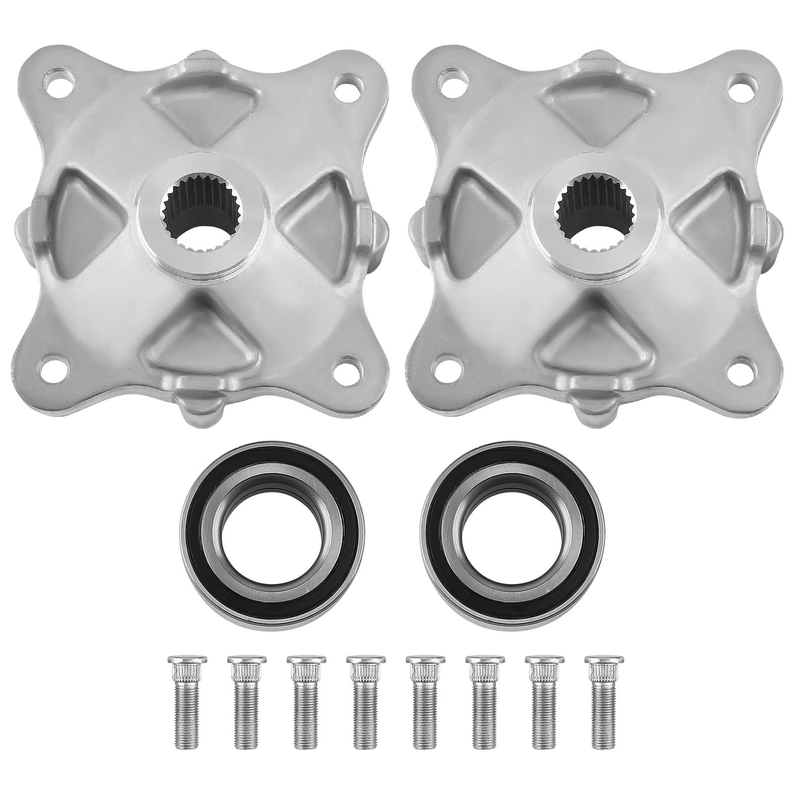2Rear Wheel Hub w/Bearing Bolt For Polaris RZR 800 EFI EPS 2011-2012 3514635
