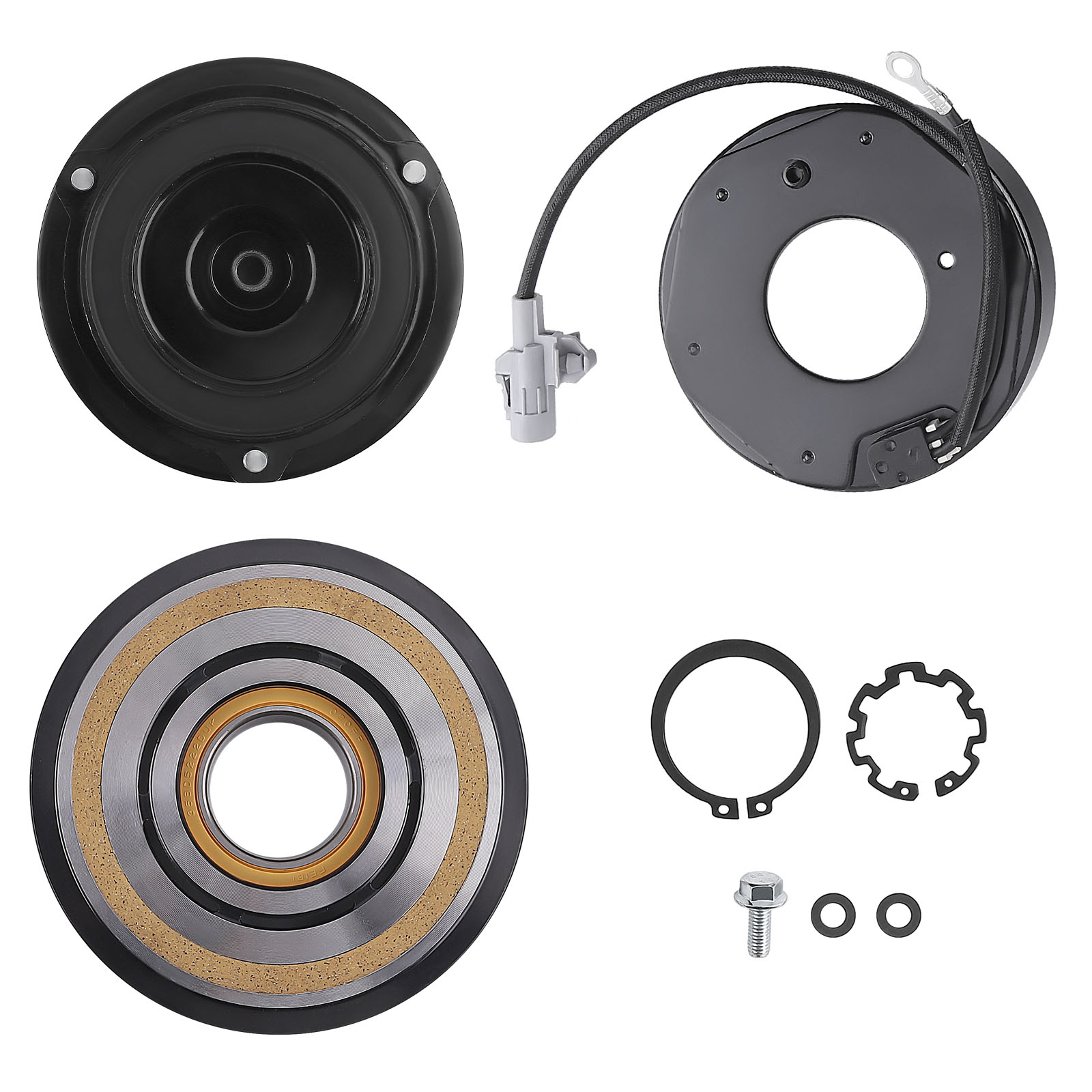 Klimakompressor Magnetkupplung Riemenscheibe For BMW X5 X6 E70 E71 E72 2009 2010