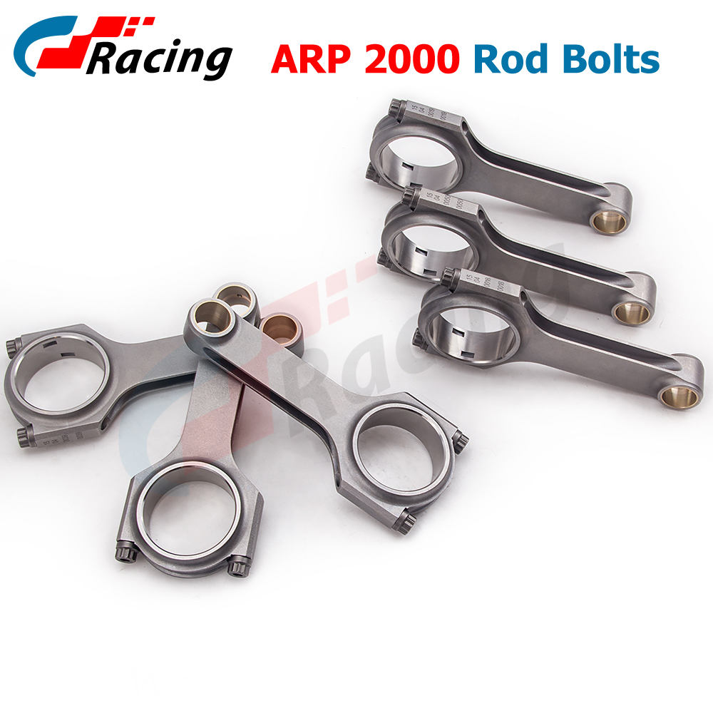 6PCS Forged Connecting Rods for BMW M3 E36 E46 S50 S54B32 139mm ARP2000 800+HP