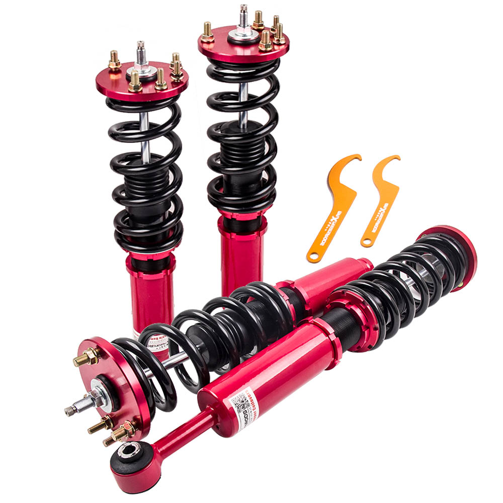 Red Full Assembly Coilovers Kit Suspension For 2004-08 Acura TSX 2003-07 Accord