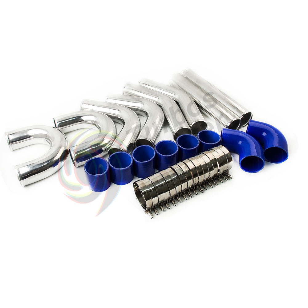 3INCH 76mm UNIVERSAL ALUMINUM INTERCOOLER TURBO PIPING KIT ...