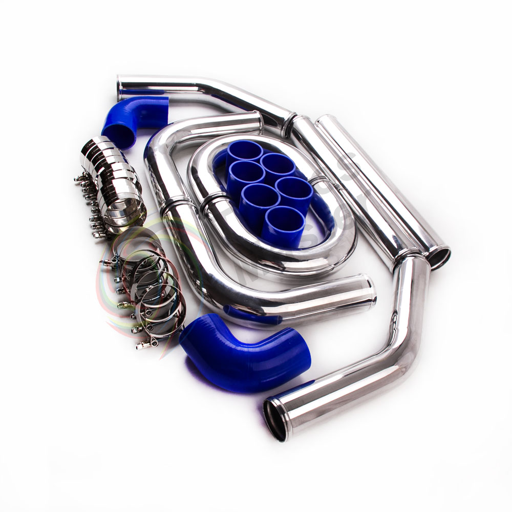 2.5" INCH 64MM ALUMINUM TURBO INTERCOOLER PIPING KIT UNIVERSAL PIPES