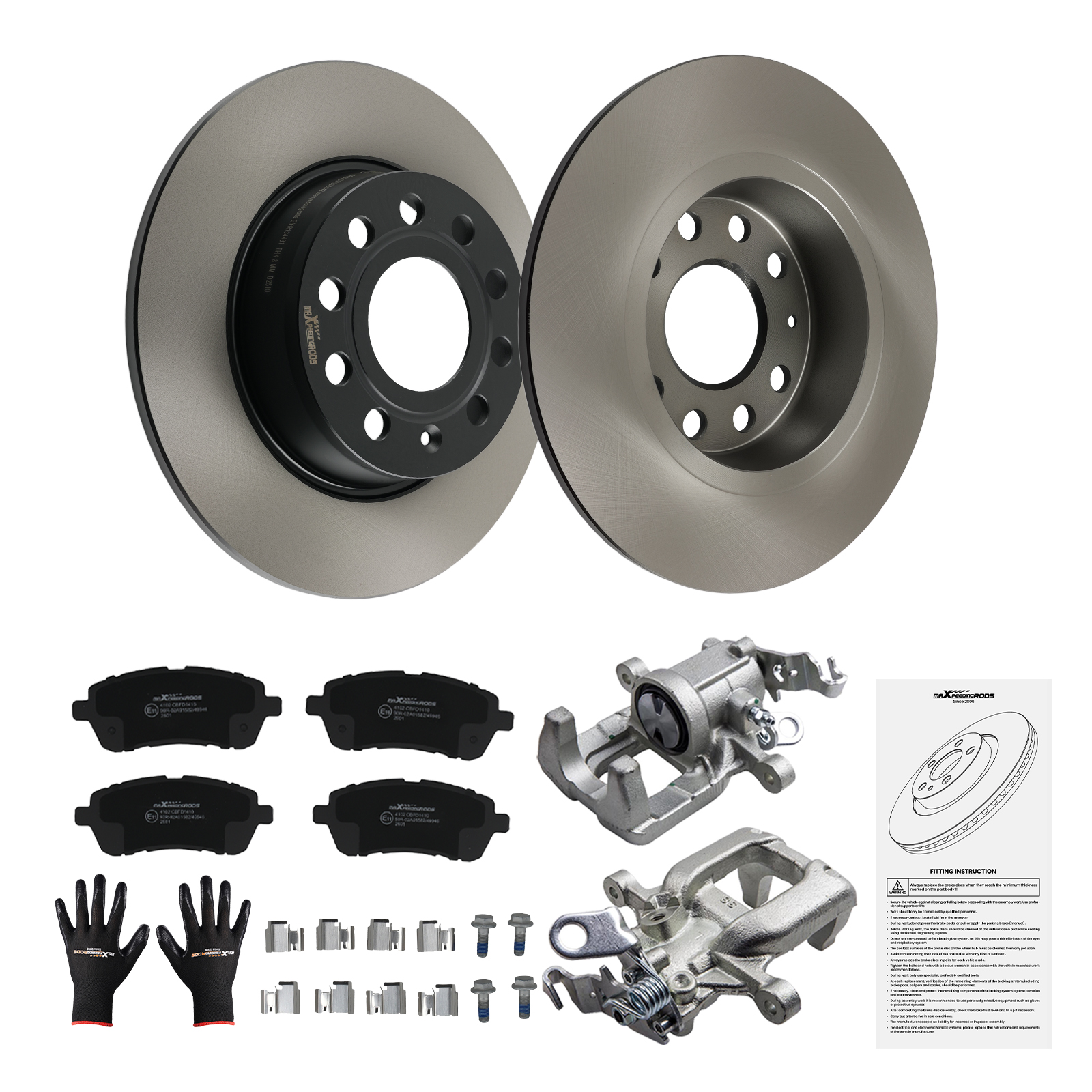 Bremsen Komplettset Hinten 38mm For VW Scirocco 137 138 Jetta III IV Eos Caddy