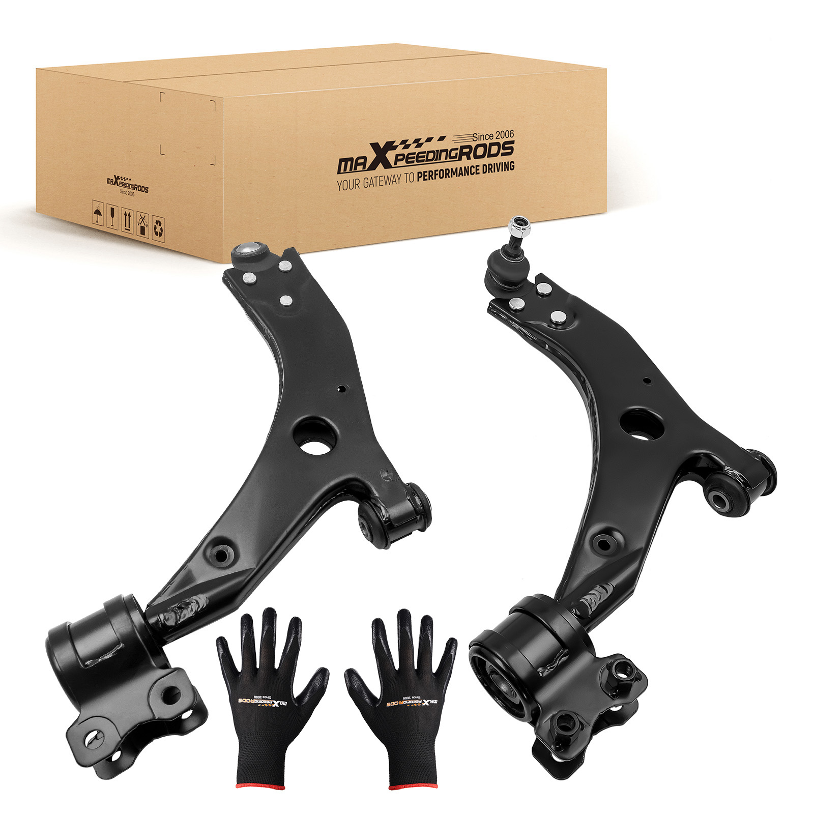 2X DELANTERO BRAZO DE CONTROL SUSPENSION FOR FORD C-MAX FOCUS MK2 VOLVO S40 V50
