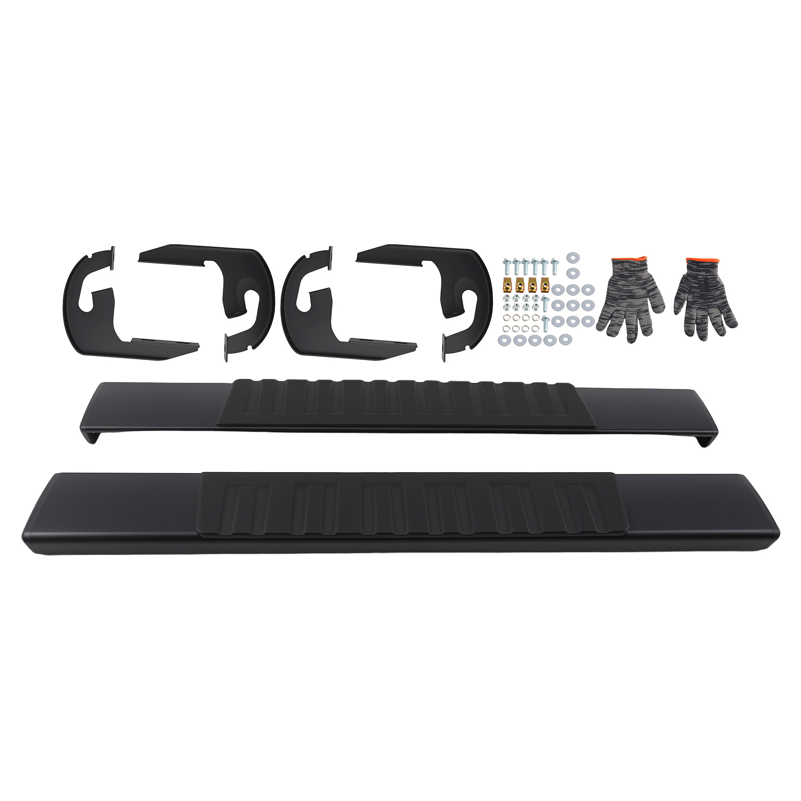 Non-Slip Running Boards Nerf Bars for Ford F-150 2004-2014 Aluminum Alloy ABS