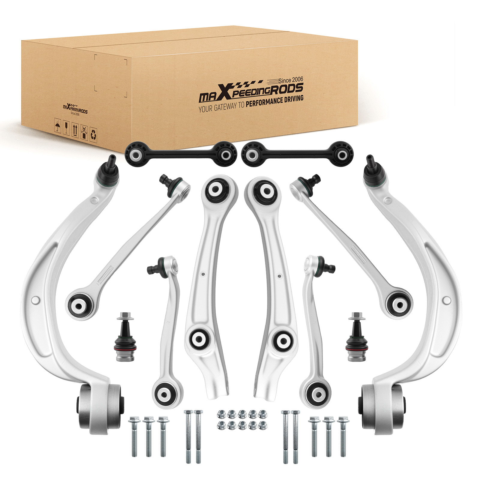 12X KIT BRACCIO DI CONTROLLO SOSPENSIONE ANTERIORE FOR AUDI A4 8K A5 8T 8F Q5 8R