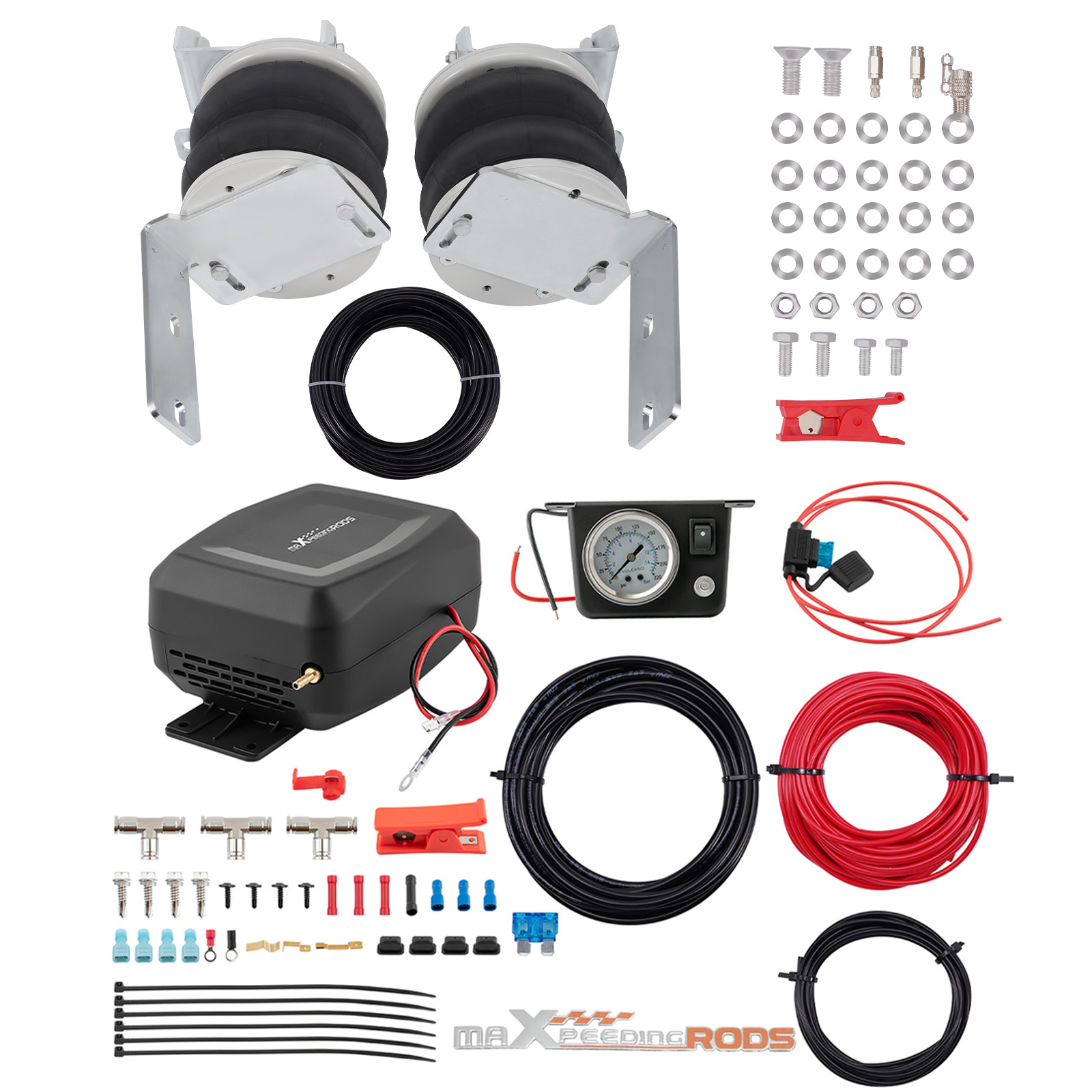 Rear Air Suspension Spring Bag Controller Kit for Ford Transit 2001-2024 4000kg
