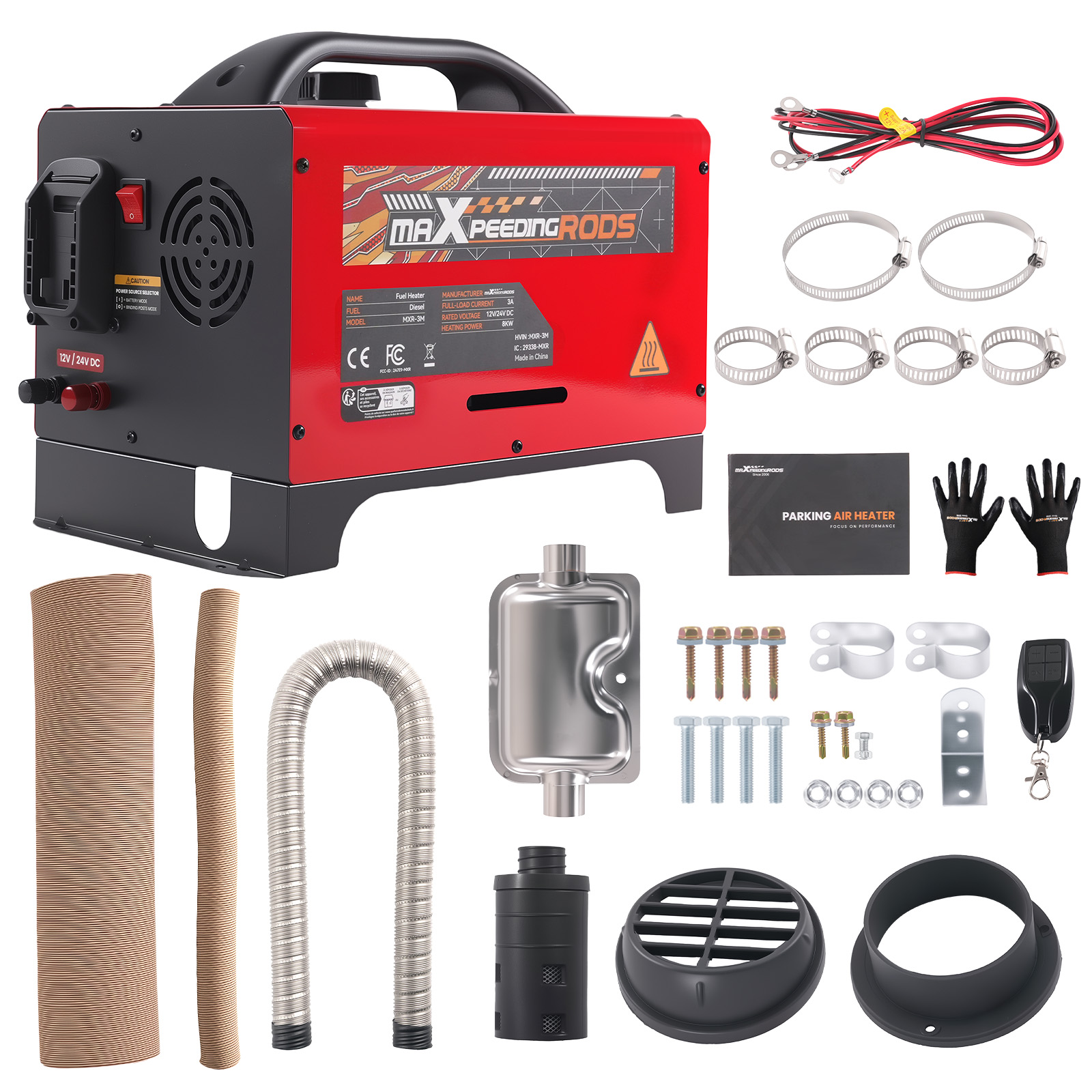 8KW 12V/24V Diesel Standheizung mit LCD App Kabelloses Starten For LKW Wohnmobil