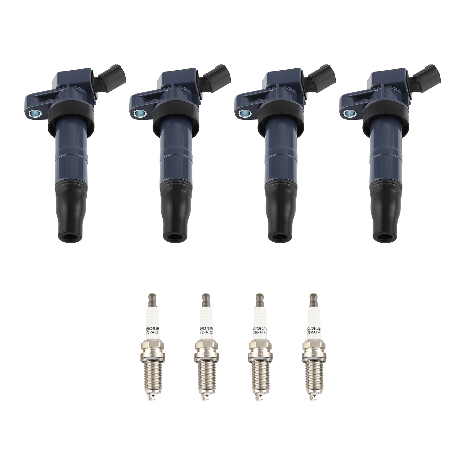 Ignition Coil Spark Plug Set for Kia Forte Forte5 Koup Hyundai Tucson 2.0L