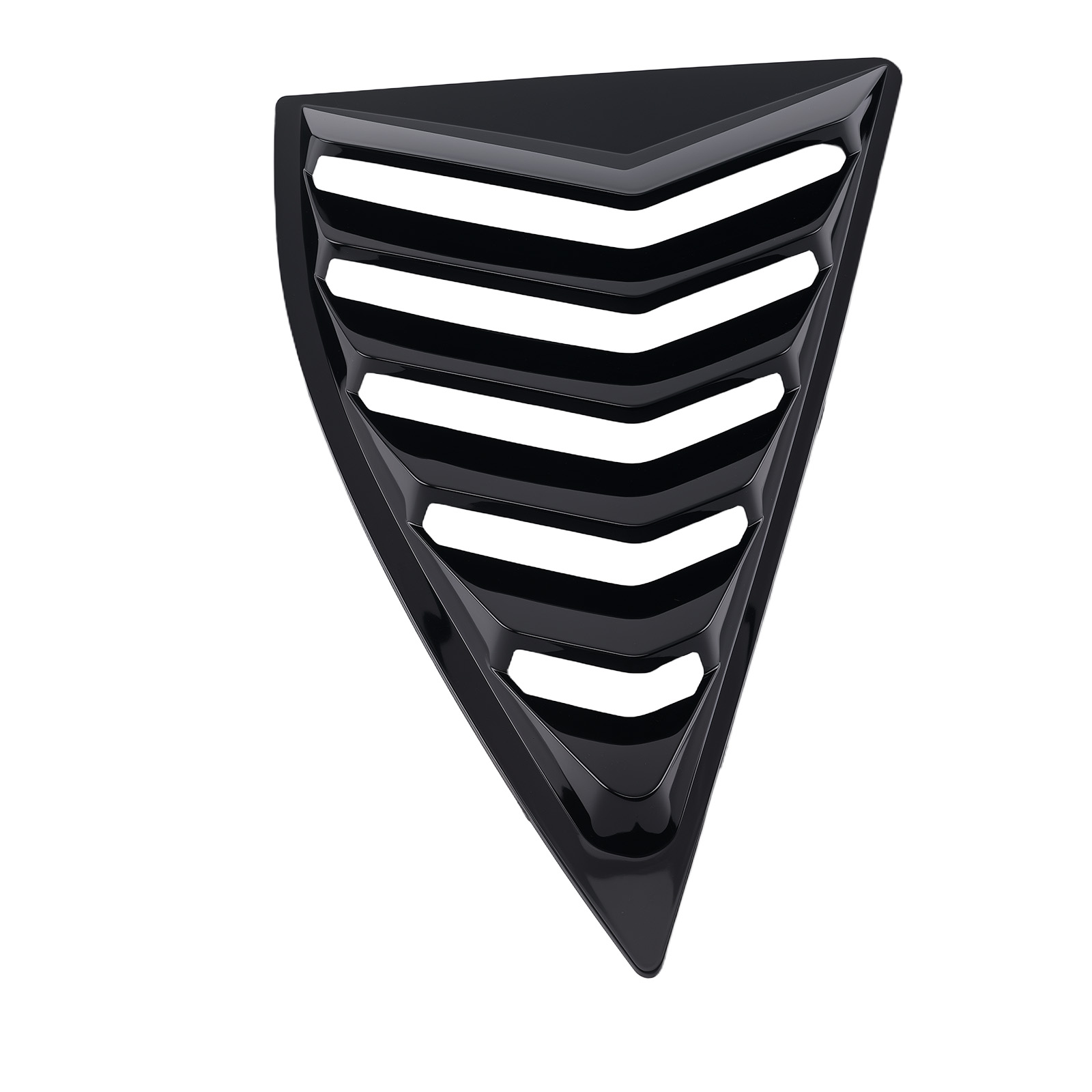 Quarter Side Window Cover for Chevrolet Camaro 2010-2015 Louvers Gloss Black