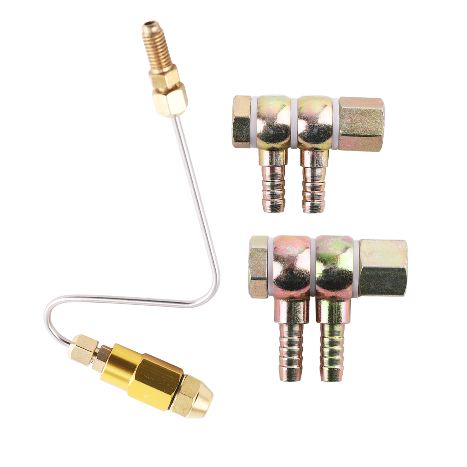 Auto Fuel Injector Cleaning Tool Set for Petrol Cars with Case & Adapters