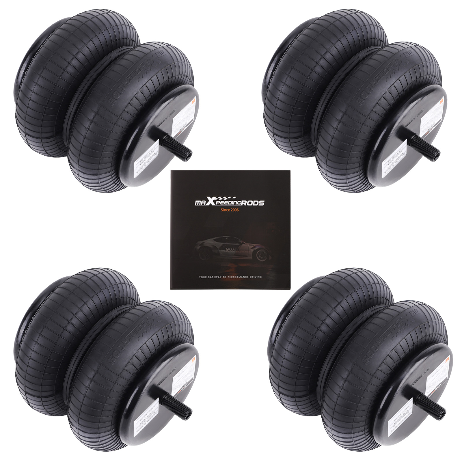 4x Air Suspension Bellow Bags for Goodyear 2B9229 for ContiTech FD200-19505@WMC4