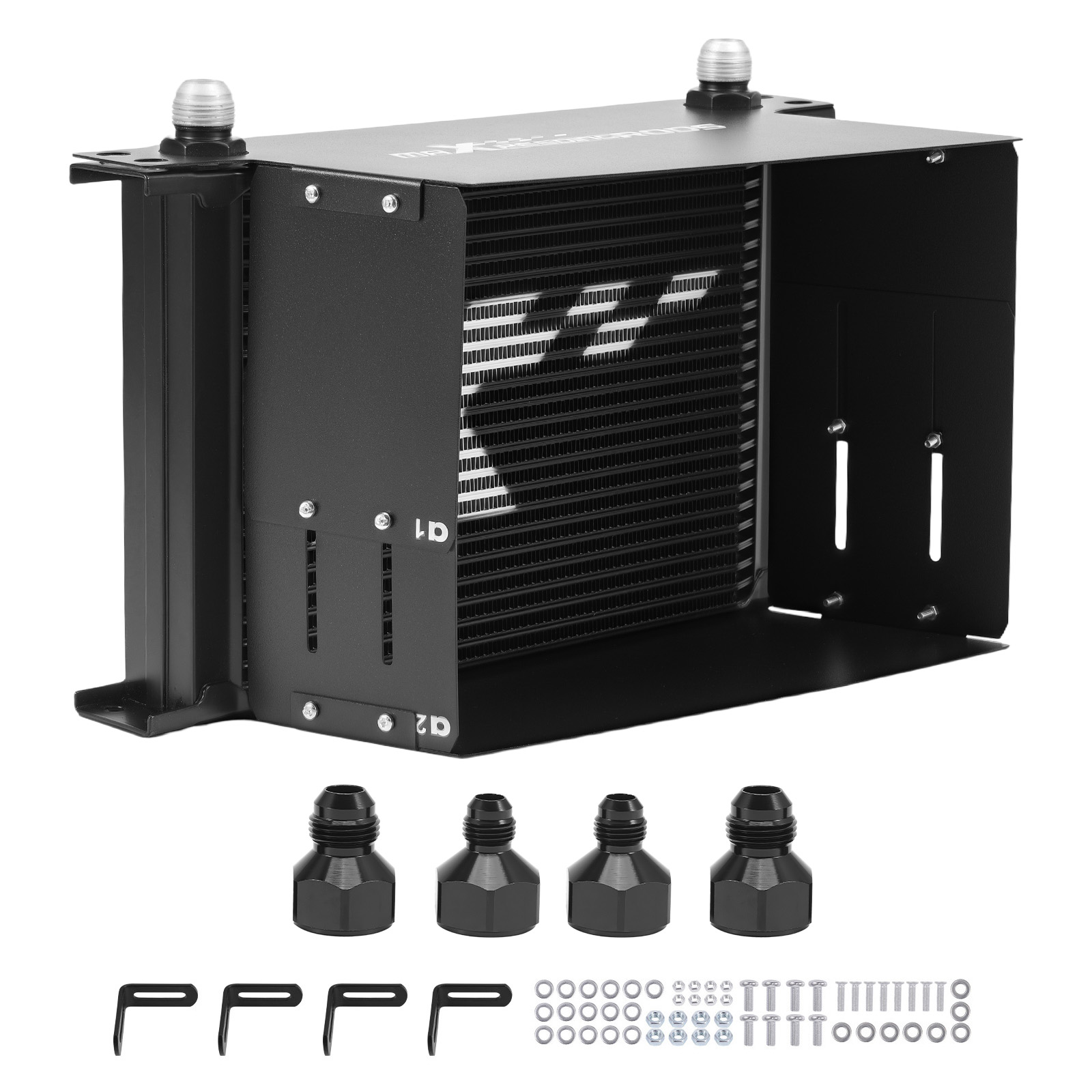 Radiador Aceite Transmision 25 Rows Universal Aluminio AN-10 con Kit Montaje
