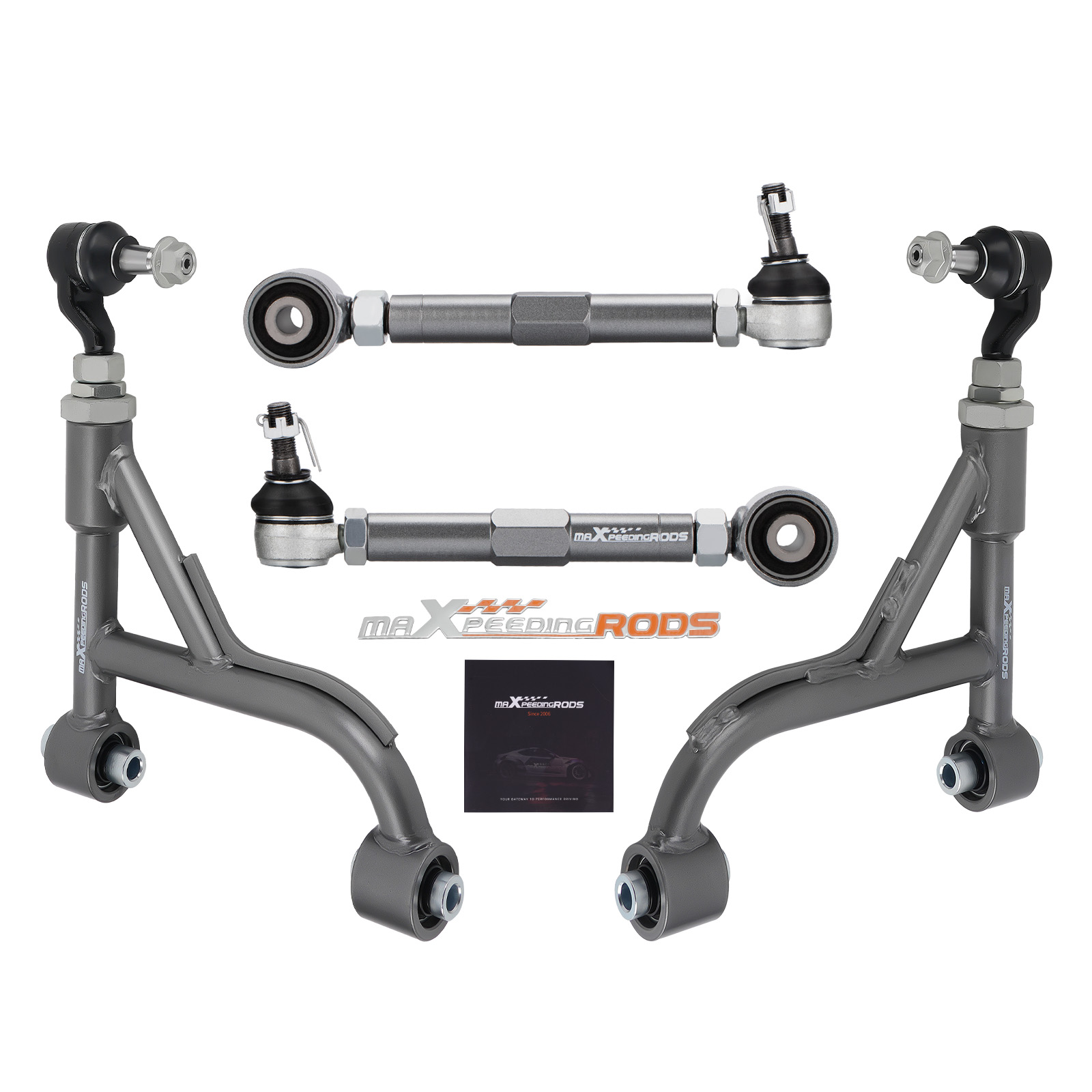 Adjustable Rear Camber Arms + Toe Arm For 1998-05 Lexus IS300 GS300 GS400 GS430