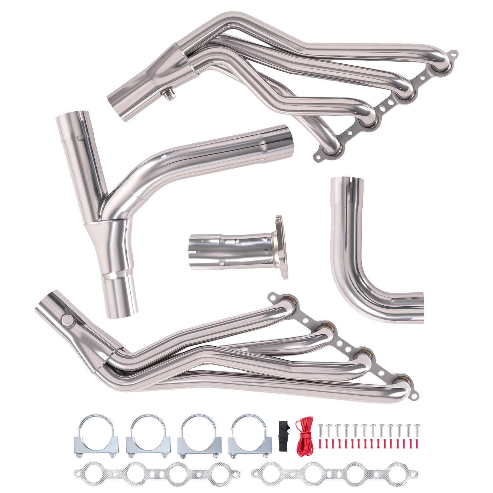 Exhaust Header Set for GMC Sierra / Silverado 4.8L 5.3L 6.0L 1999-2006