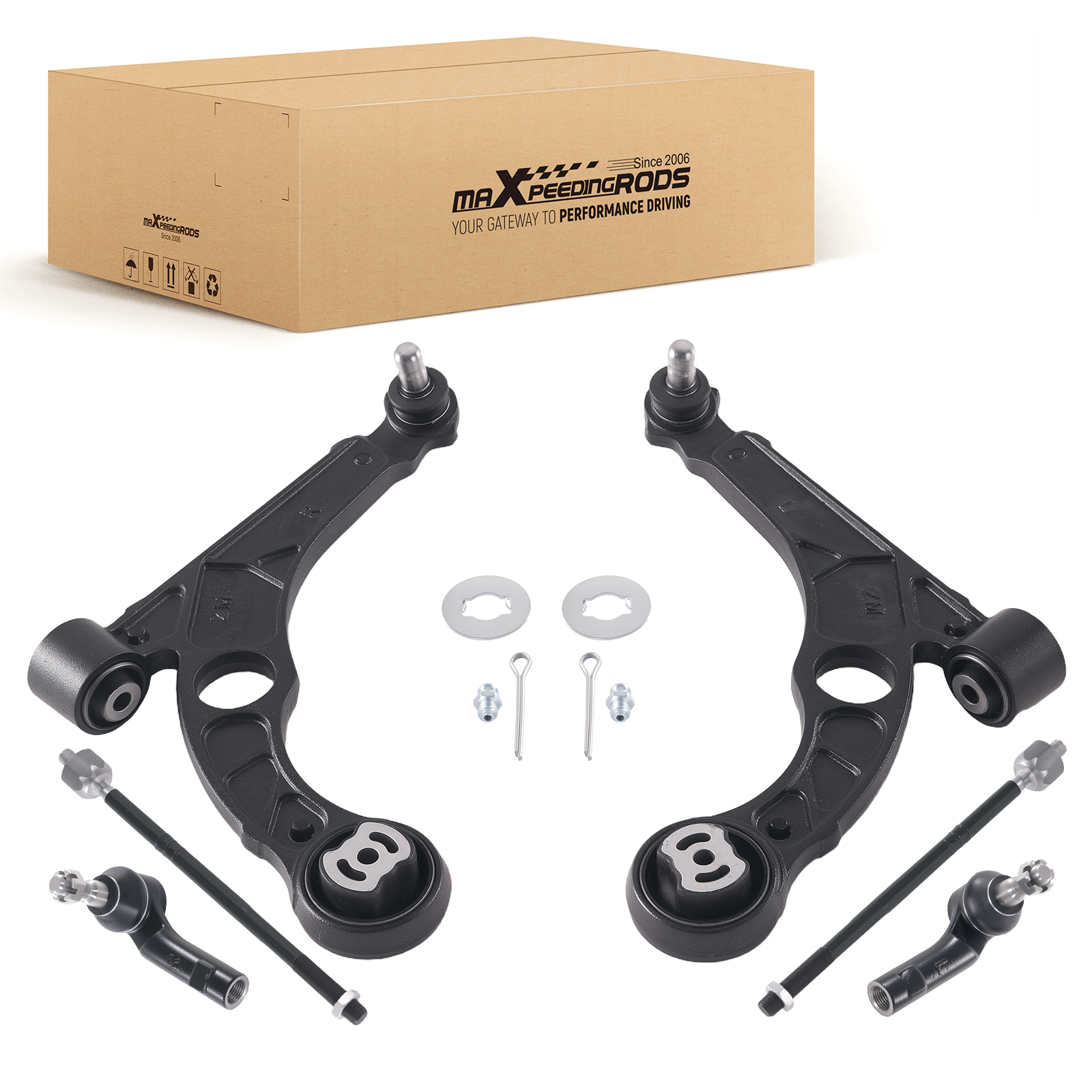 Front Lower Control Arm Tie Rod Ends for Chrysler 200 Dodge Dart 2013 2014-2016