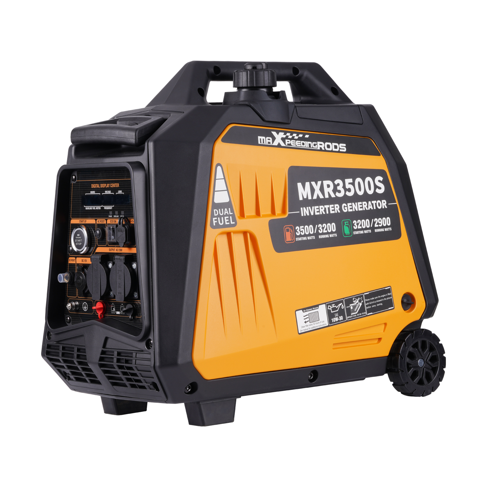 Inverter Stromerzeuger Dual Fuel Stromaggregat 3500W Benzin& LPG Generator