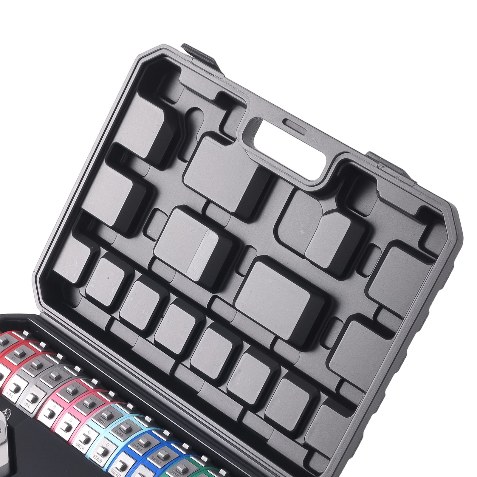 Crimpzange Hydraulik Set for AC Schlauch mit 7 Düsensätze Aufbewahrungsbox