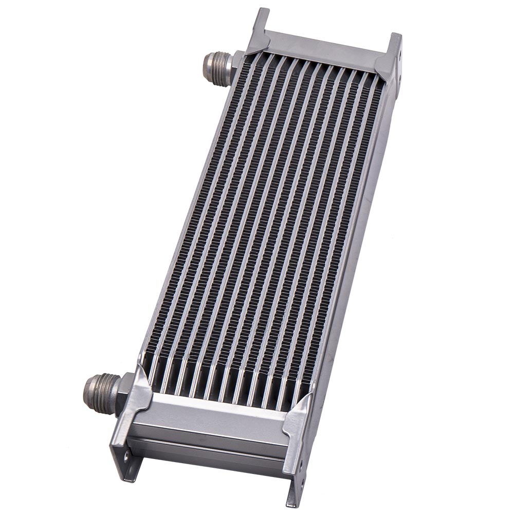 Universel 13 Rangée AN-10 Moteur Huile Radiateur Huile Cooler Kit Argent Neuf