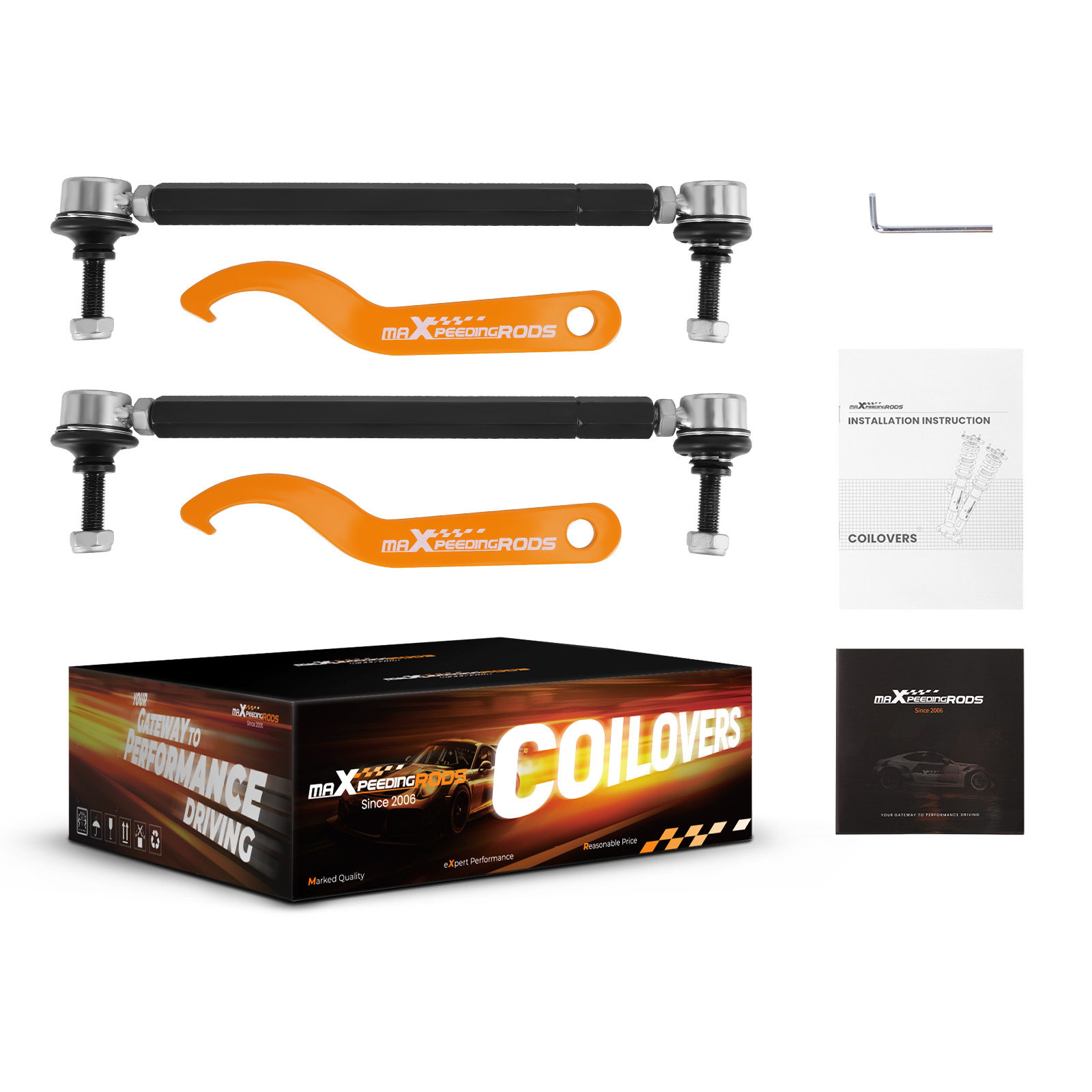 Gewindefahrwerk 24 Stufen Dämpfung einstellbar for Chevrolet Camaro 2012-2015