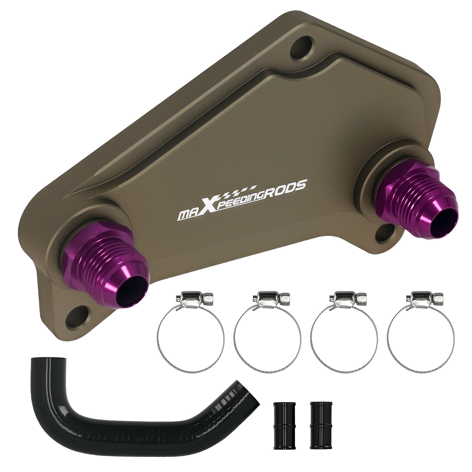 Adaptador Aceite Sandwich AN10 for VW Audi Golf MK5 MK6 GTI DQ250