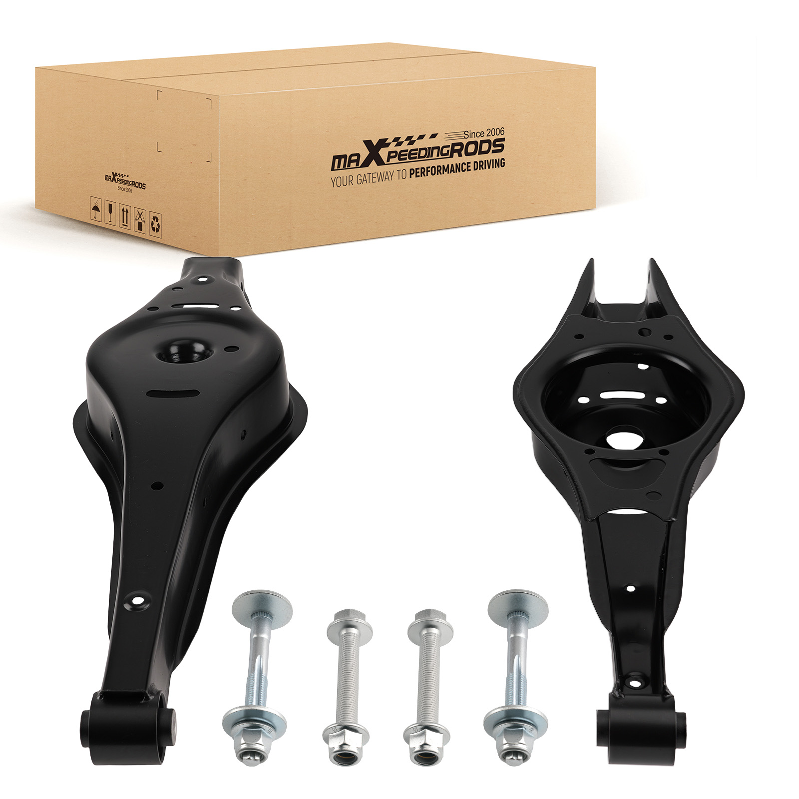 2PIEZAS DE BRAZO DE CONTROL TRASERO INFERIOR FOR VW PASSAT GOLF 5 6 AUDI A3 SEAT