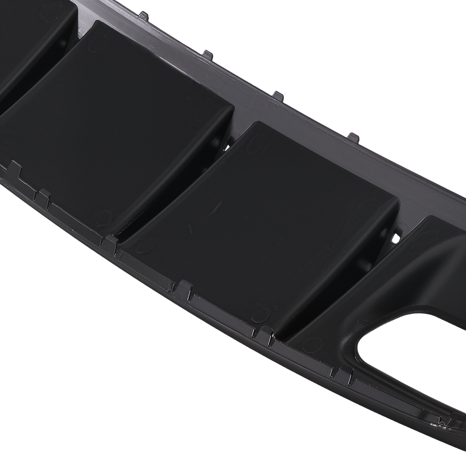 Rear Diffuser Tailpipes Gloss Black For Mercedes A Class W176 AMG A45 2012-2018