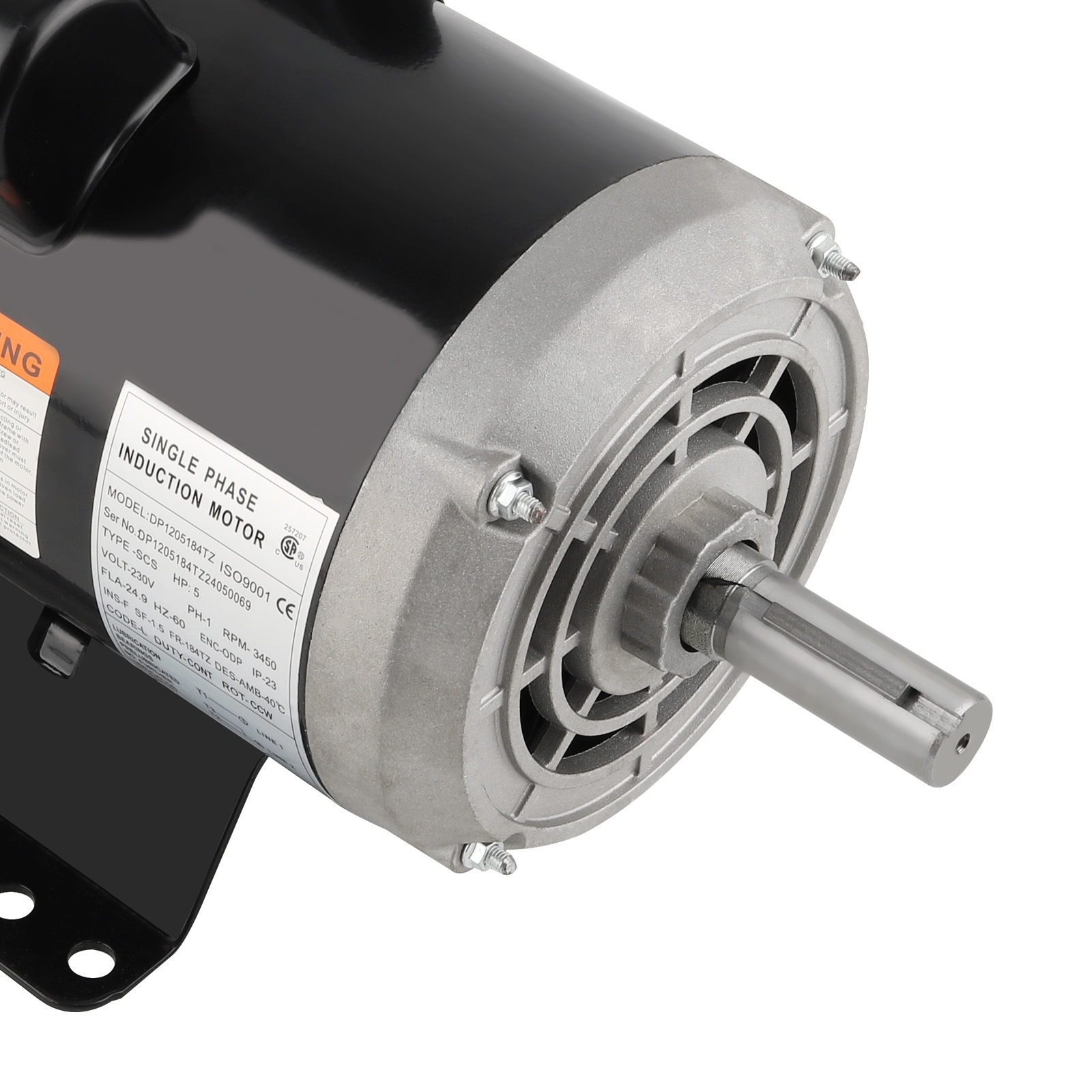 5HP Air Compressor Electric Motor CCW-SE Single Phase 3450RPM 184TZ 7/8“ Shaft