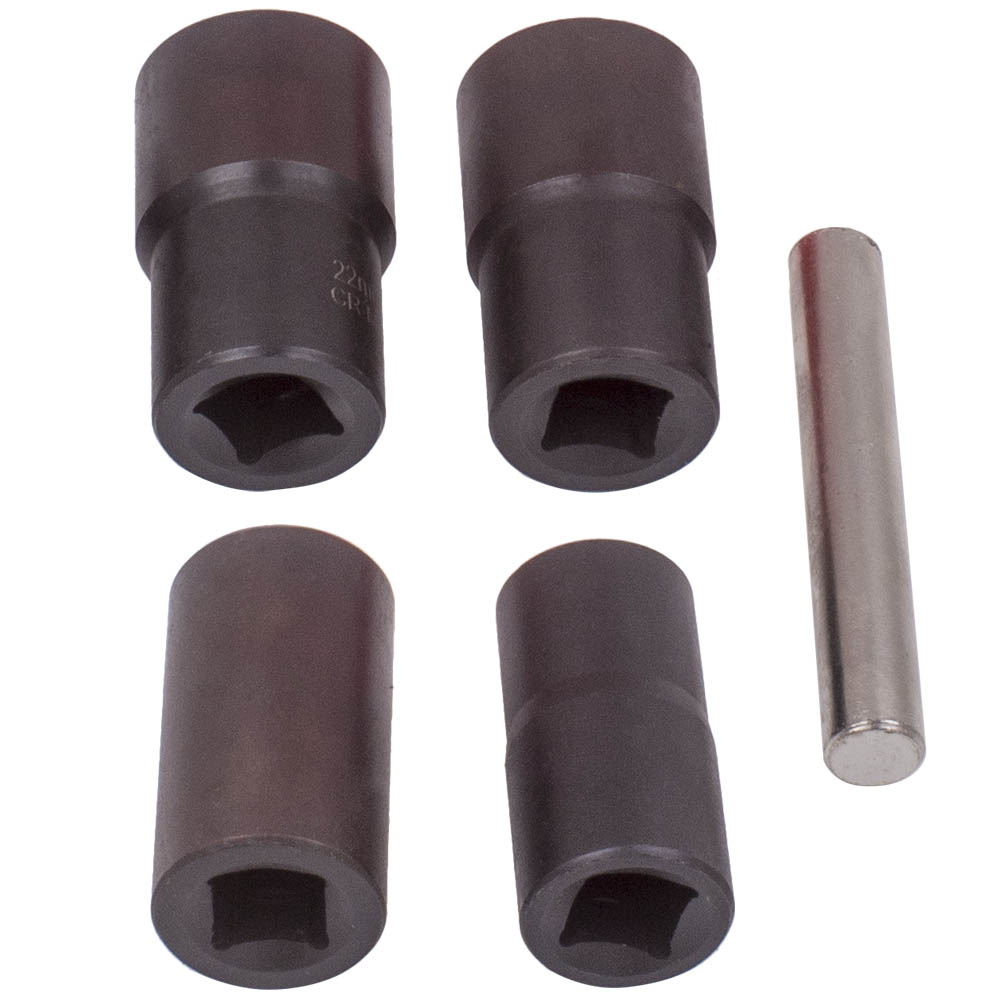 5pc Twist Socket Set 17mm 19mm 21mm 22mm Damaged Rounded Worn Nut Remover 1/2