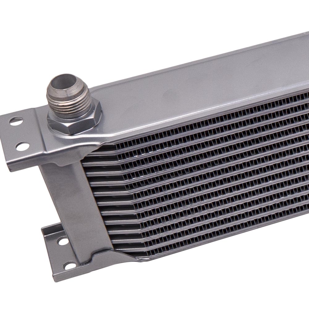 Universel 13 Rangée AN-10 Moteur Huile Radiateur Huile Cooler Kit Argent Neuf