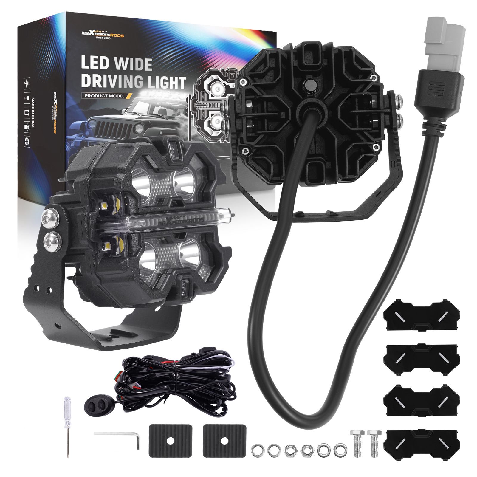 Phare Travail LED 160W For Quad ATV SUV 4WD 3.5