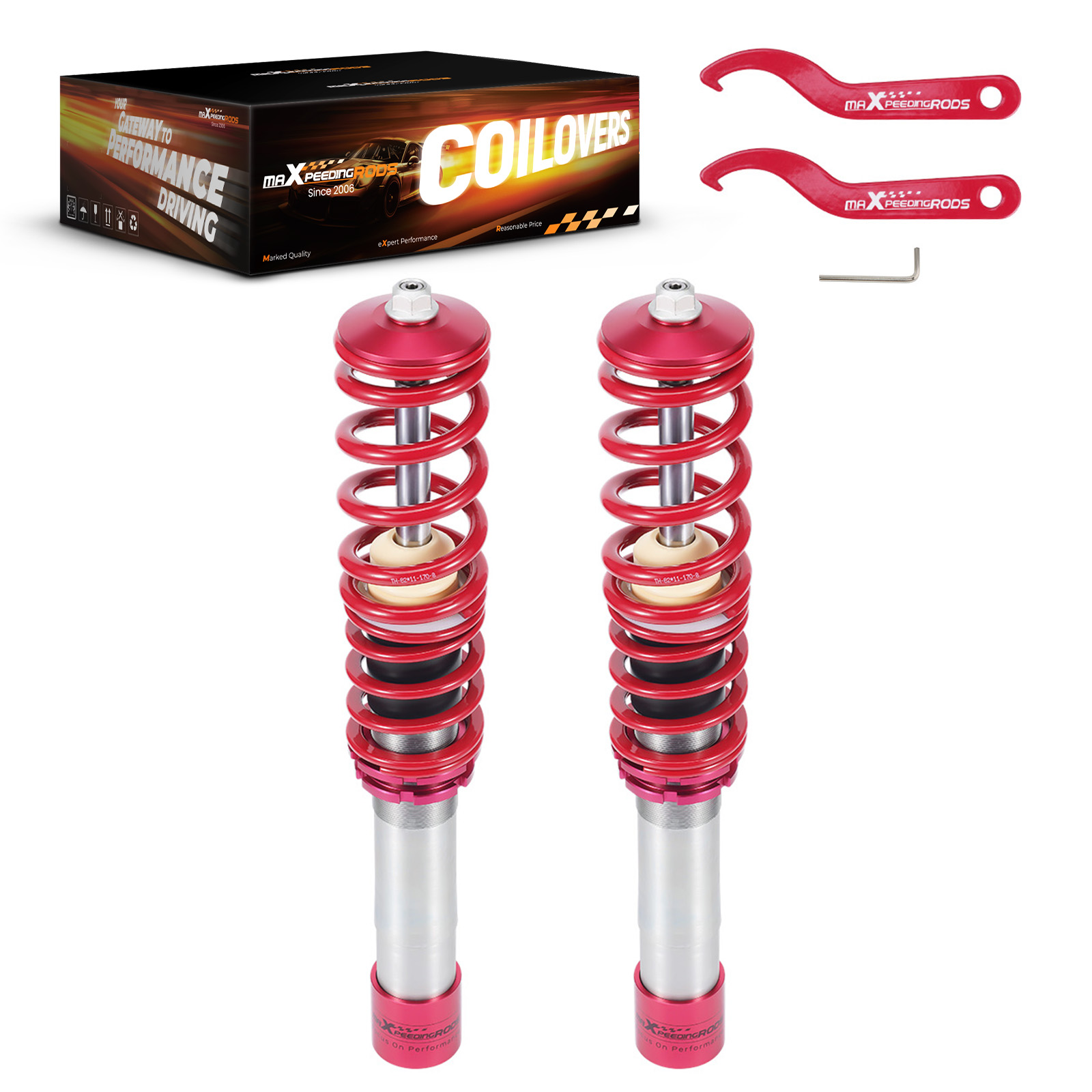 Anteriore Assetto Regolabile a Ghiera for BMW 5 (E39) Berlina (1995-2003)